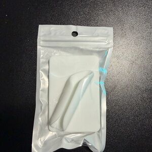 White Silicone Removable Wallet and Lip Gloss  Card Holder